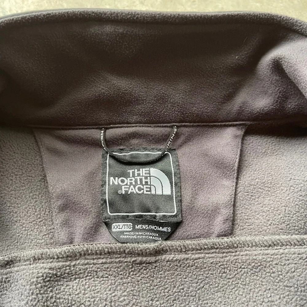 The North Face Apex Bionic Softshell Jacket Mens XXL Grey Charcoal Full Zip